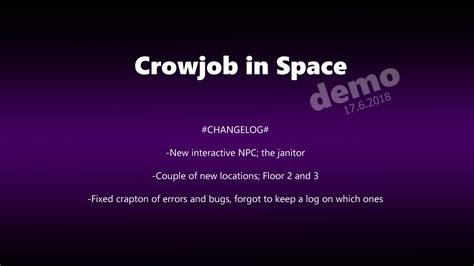 crowjob in space|Crowjob in Space update (22.11.2022) 